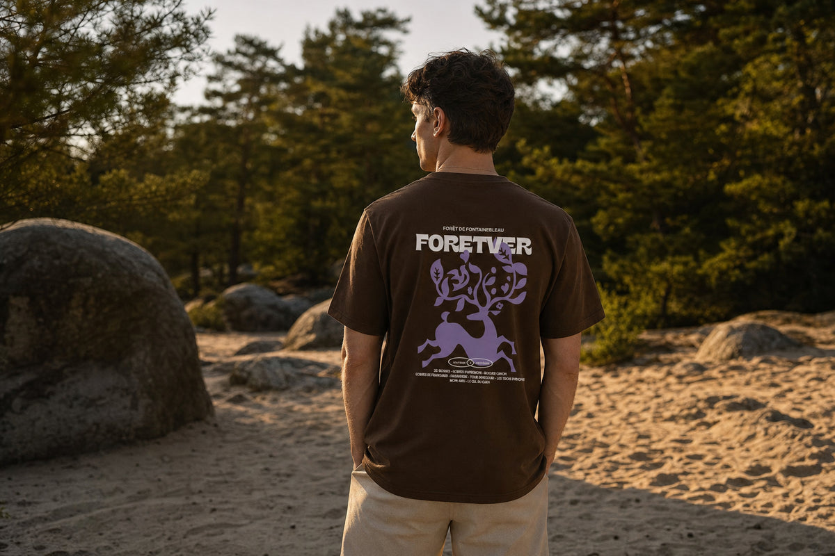 T-shirt Foretver - TERRE (brun)