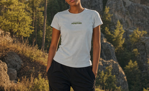 T-shirt Foretver - PLUIE (bleu clair)