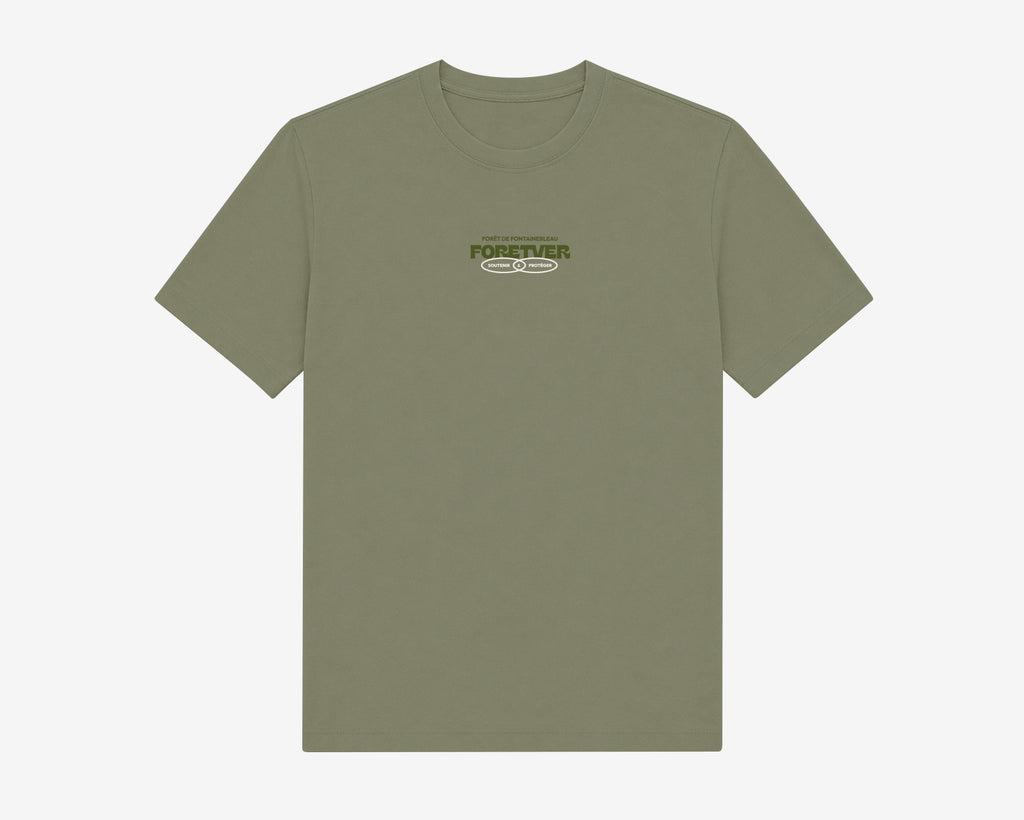T-shirt Foretver - LICHEN (gris-vert)