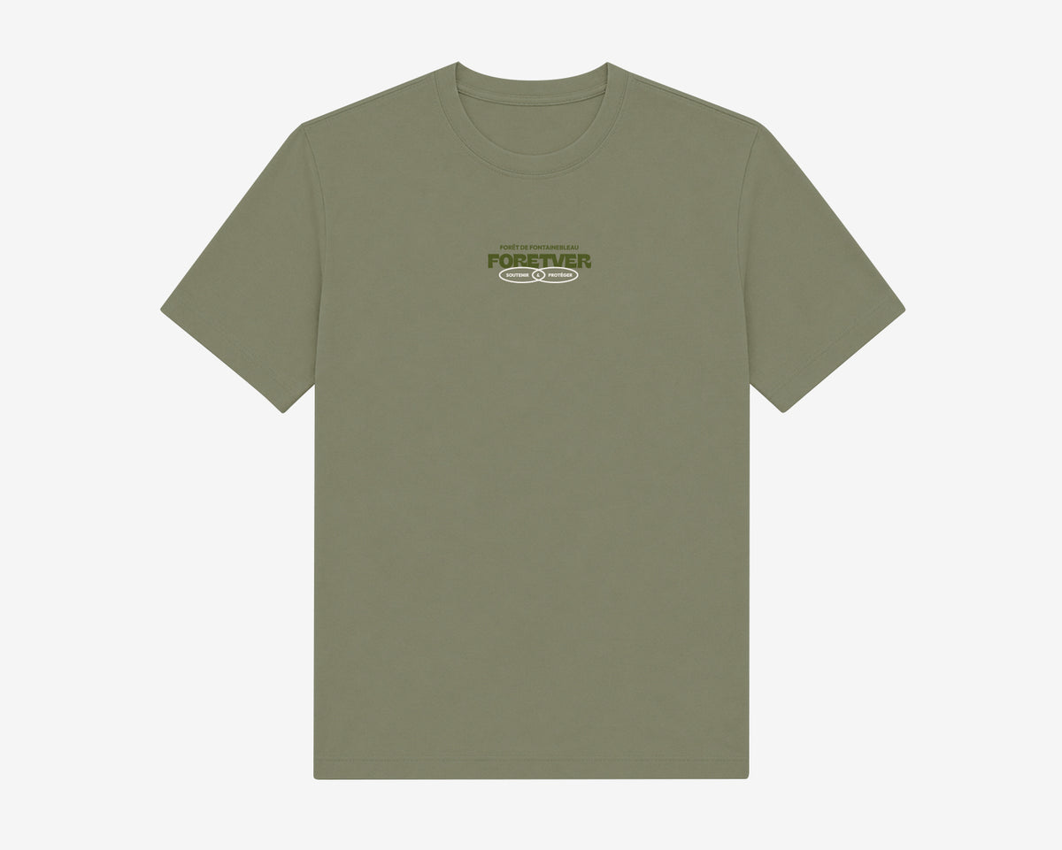 T-shirt Foretver - LICHEN (gris-vert)